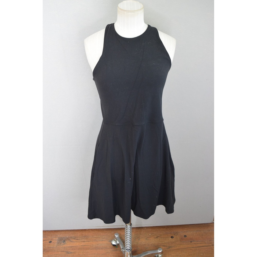 Athleta Conscious Dress Small Black High Neck Racerback Women Tennis Pickleball